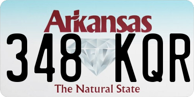 AR license plate 348KQR