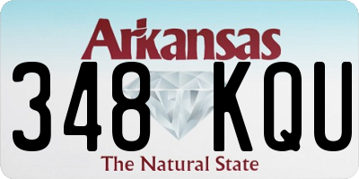 AR license plate 348KQU