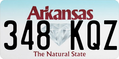 AR license plate 348KQZ