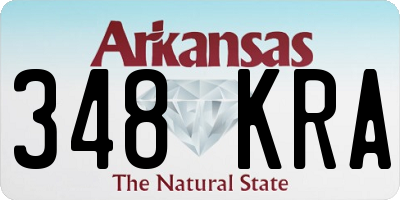 AR license plate 348KRA