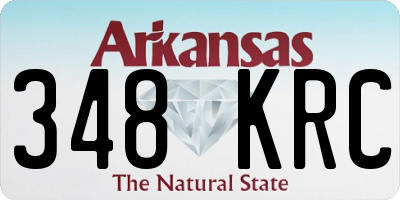 AR license plate 348KRC