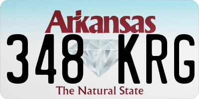 AR license plate 348KRG