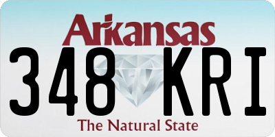 AR license plate 348KRI