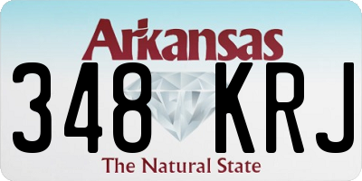 AR license plate 348KRJ