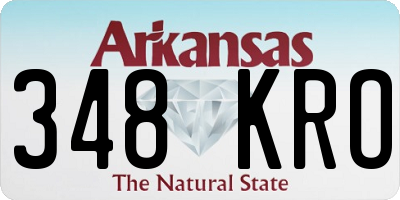 AR license plate 348KRO