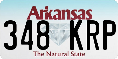 AR license plate 348KRP