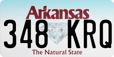 AR license plate 348KRQ