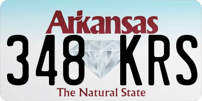 AR license plate 348KRS