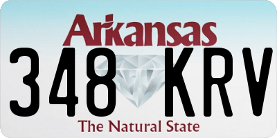 AR license plate 348KRV