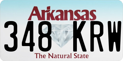 AR license plate 348KRW