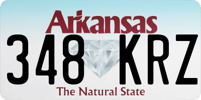 AR license plate 348KRZ