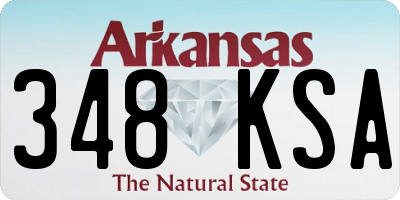 AR license plate 348KSA