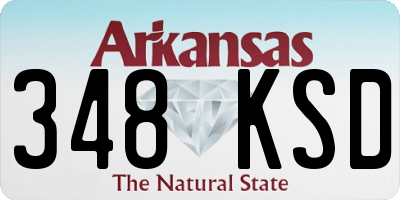 AR license plate 348KSD