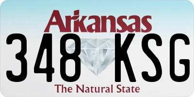 AR license plate 348KSG