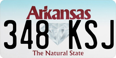 AR license plate 348KSJ