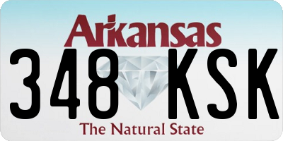 AR license plate 348KSK