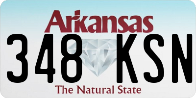 AR license plate 348KSN