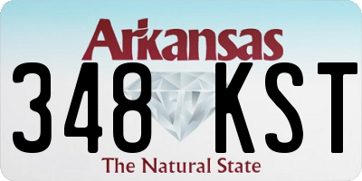 AR license plate 348KST
