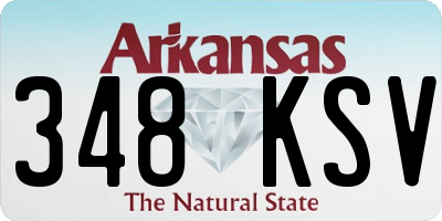 AR license plate 348KSV