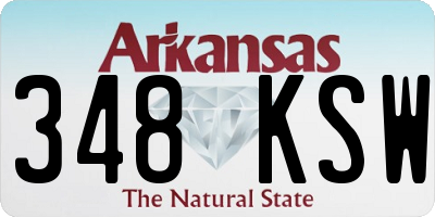 AR license plate 348KSW