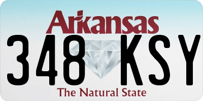 AR license plate 348KSY