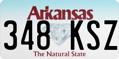 AR license plate 348KSZ