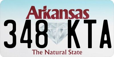 AR license plate 348KTA