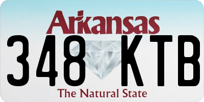 AR license plate 348KTB