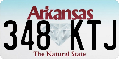 AR license plate 348KTJ