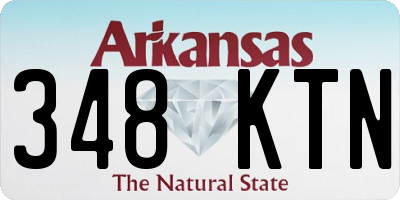 AR license plate 348KTN