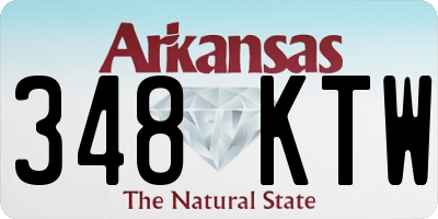 AR license plate 348KTW