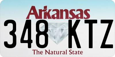 AR license plate 348KTZ
