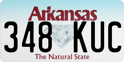 AR license plate 348KUC