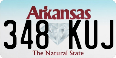 AR license plate 348KUJ