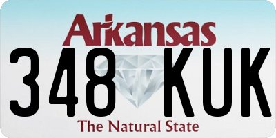 AR license plate 348KUK