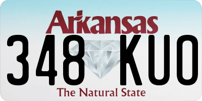 AR license plate 348KUO