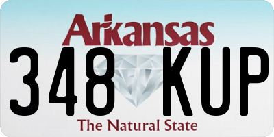 AR license plate 348KUP