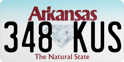 AR license plate 348KUS