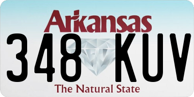 AR license plate 348KUV