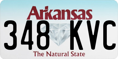 AR license plate 348KVC