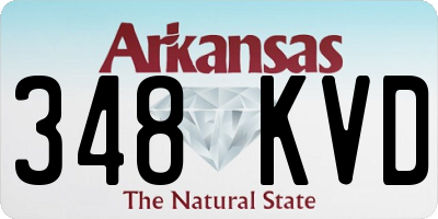 AR license plate 348KVD