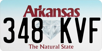 AR license plate 348KVF