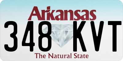 AR license plate 348KVT
