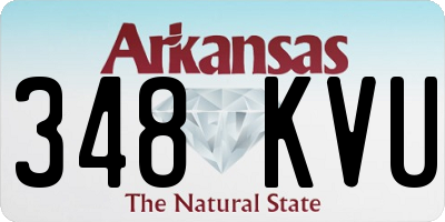 AR license plate 348KVU