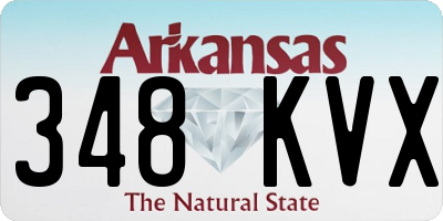 AR license plate 348KVX