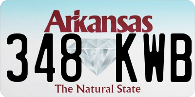 AR license plate 348KWB