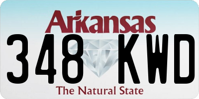 AR license plate 348KWD