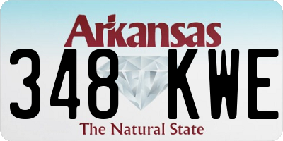 AR license plate 348KWE