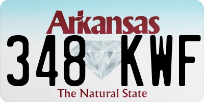 AR license plate 348KWF