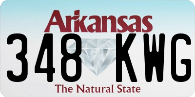 AR license plate 348KWG